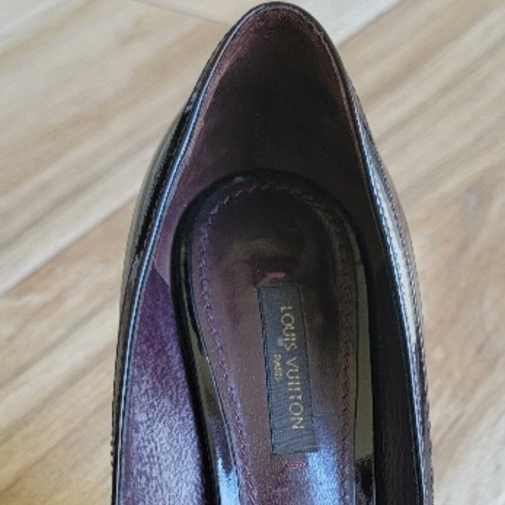 Louis Vuitton Bordeaux Tamara Amarante Monogram Patent Leather Platform Eur.38 - Picture 14 of 16